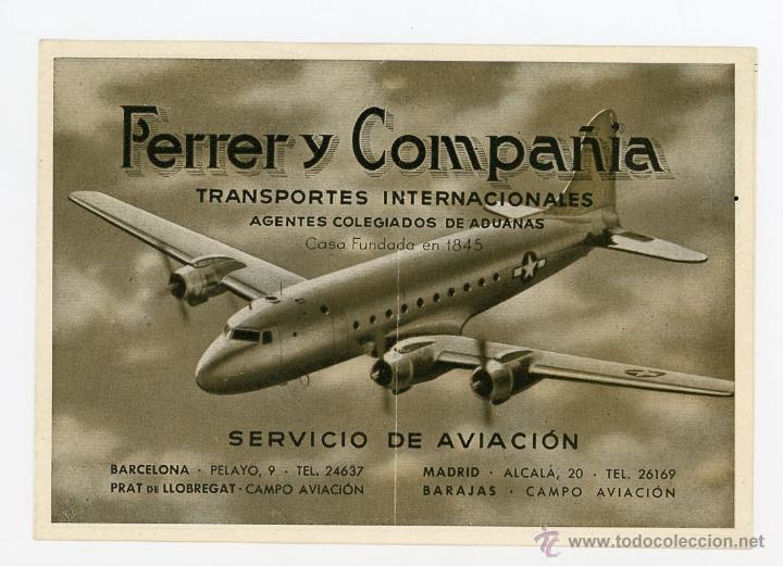 L&iacute;neas de navegaci&oacute;n: FERRER Y COMPA&Ntilde;IA, SERVICIO DE AVIACION - Foto 1
