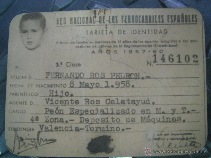 L&iacute;neas de navegaci&oacute;n: CARNET RED DE FERROCARRILES ESPA&Ntilde;OLES - Foto 1