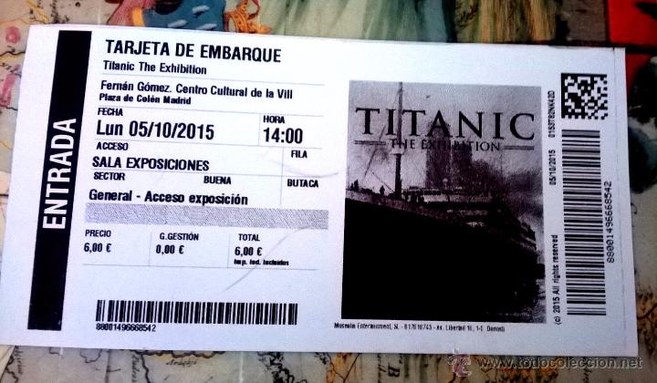 L&iacute;neas de navegaci&oacute;n: ENTRADAS EXPOSICION DEL TITANIC MADRID - Foto 1