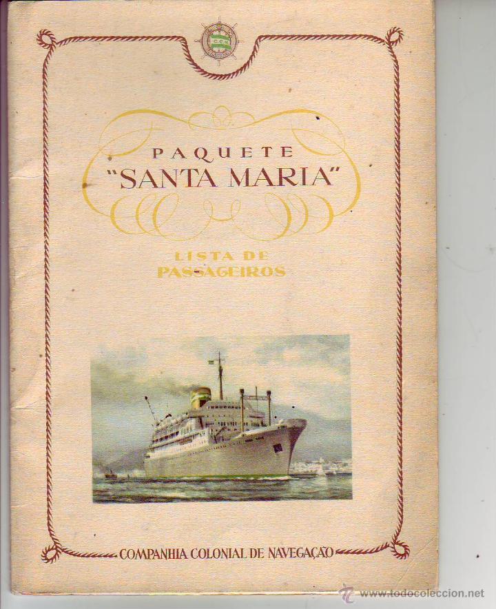 L&iacute;neas de navegaci&oacute;n: paquete - santa maria - Foto 1