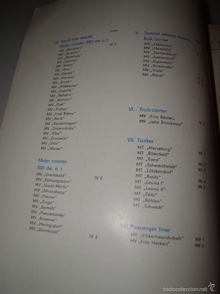 L&iacute;neas de navegaci&oacute;n: Antiguo catalogo descriptivo de barcos de la compa&ntilde;&iacute;a DSR - Foto 3