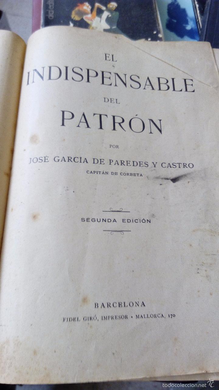 L&iacute;neas de navegaci&oacute;n: EL INDISPENSABLE DEL PATRON (CIRCA FINALES DEL XIX ) TAPA DURA - Foto 2