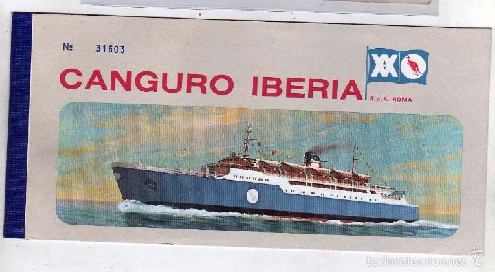 L&iacute;neas de navegaci&oacute;n: Billete Canguro Iberia. Barco Roma. - Foto 1