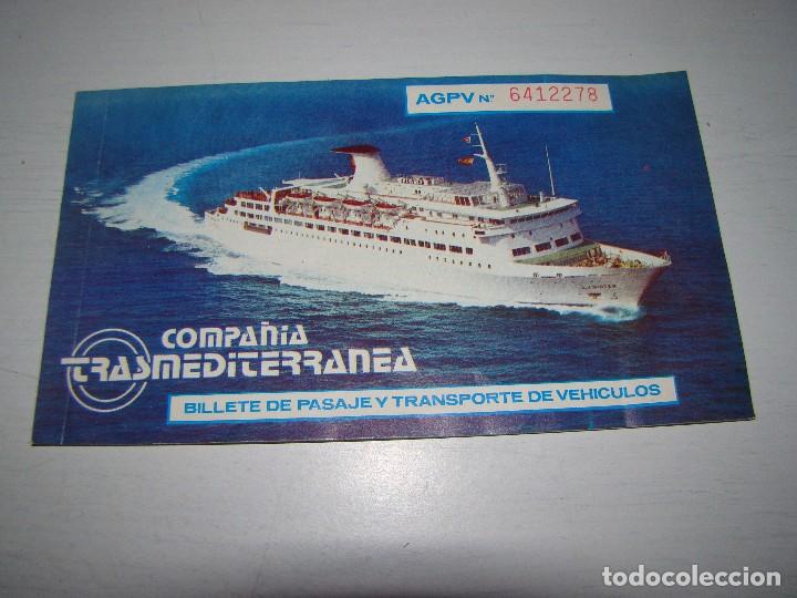 L&iacute;neas de navegaci&oacute;n: Antiguo pasaje COMPA&Ntilde;&Iacute;A TRASMEDITERRANEA - Foto 1