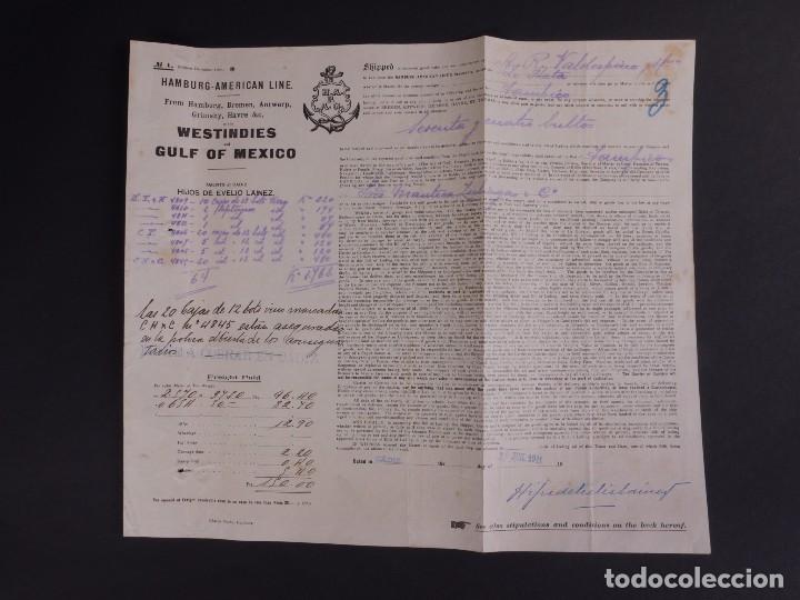 L&iacute;neas de navegaci&oacute;n: HAMBURG-AMERICAN LINE 1911 - Foto 1