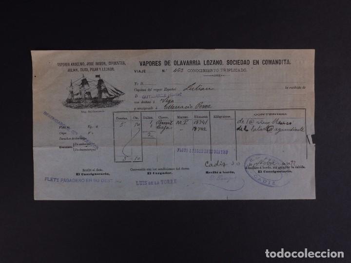 L&iacute;neas de navegaci&oacute;n: VAPORES ANSELMO 1892 - Foto 1