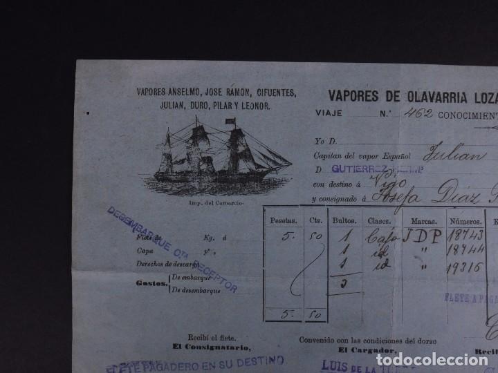 L&iacute;neas de navegaci&oacute;n: VAPORES ANSELMO 1892 - Foto 2