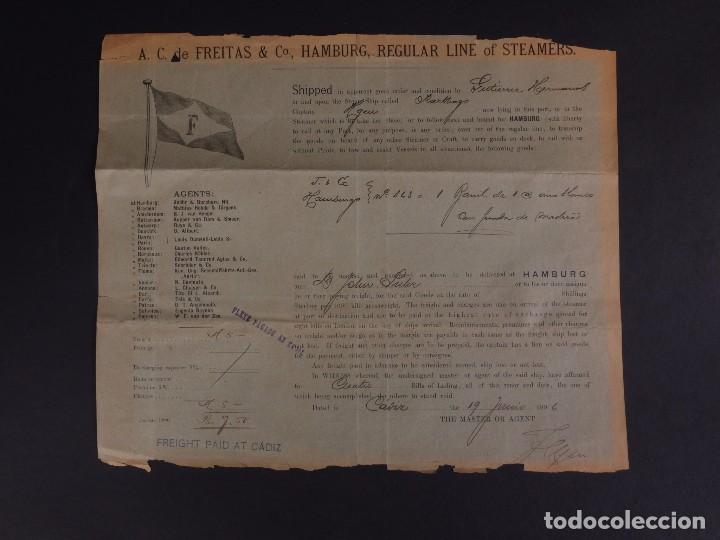 L&iacute;neas de navegaci&oacute;n: A.C. DE FREITAS & CO 1896 - Foto 1