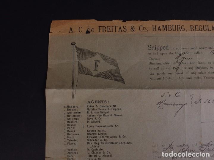 L&iacute;neas de navegaci&oacute;n: A.C. DE FREITAS & CO 1896 - Foto 2