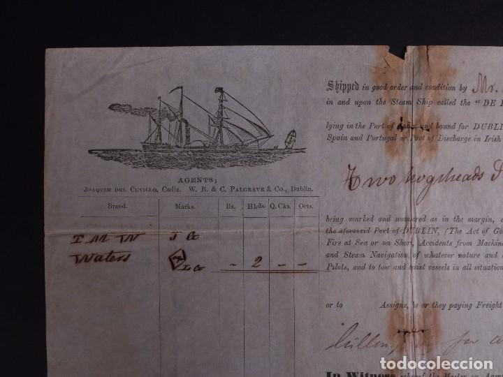 L&iacute;neas de navegaci&oacute;n: AGENTS JOAQU&Iacute;N DEL CUVILLO, C&Aacute;DIZ 1861 - Foto 2