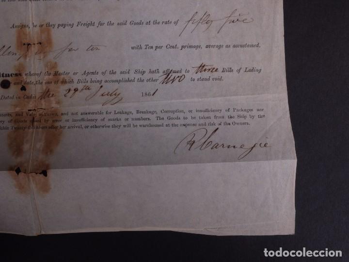 L&iacute;neas de navegaci&oacute;n: AGENTS JOAQU&Iacute;N DEL CUVILLO, C&Aacute;DIZ 1861 - Foto 4