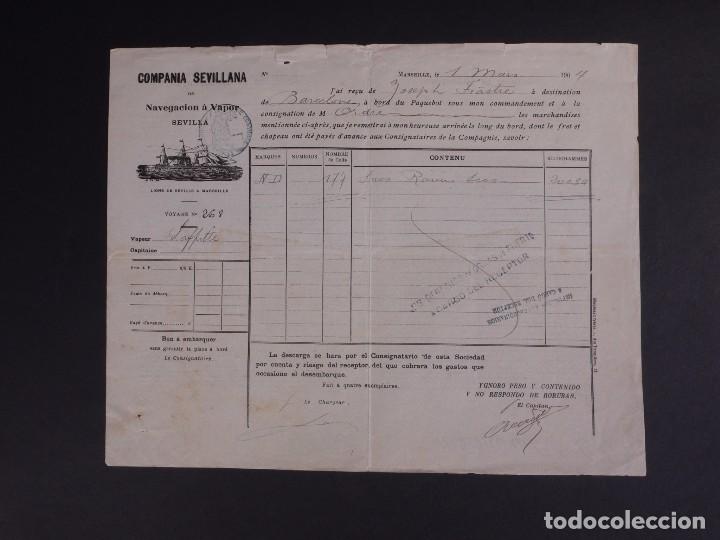 L&iacute;neas de navegaci&oacute;n: COMPA&Ntilde;&Iacute;A SEVILLANA 1904 - Foto 1