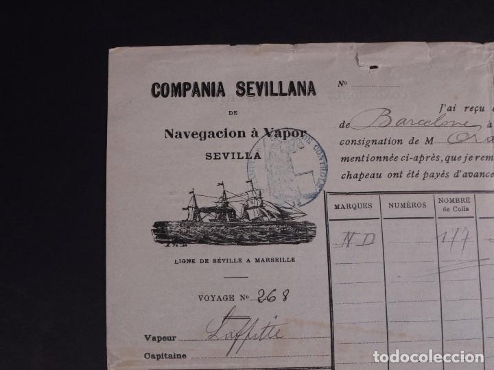 L&iacute;neas de navegaci&oacute;n: COMPA&Ntilde;&Iacute;A SEVILLANA 1904 - Foto 2