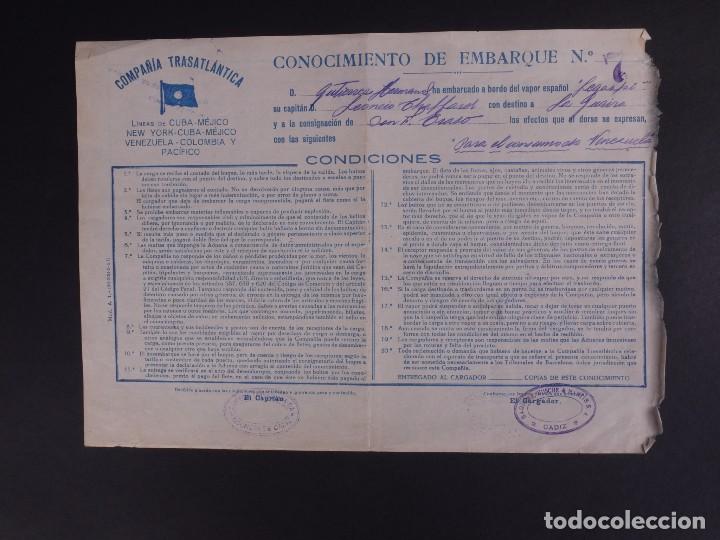 L&iacute;neas de navegaci&oacute;n: COMPA&Ntilde;&Iacute;A TRASATL&Aacute;NTICA 1927 - Foto 1