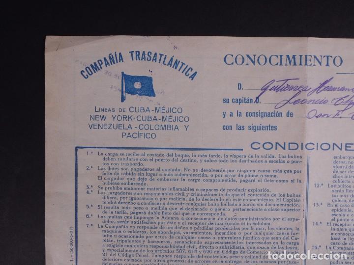 L&iacute;neas de navegaci&oacute;n: COMPA&Ntilde;&Iacute;A TRASATL&Aacute;NTICA 1927 - Foto 2