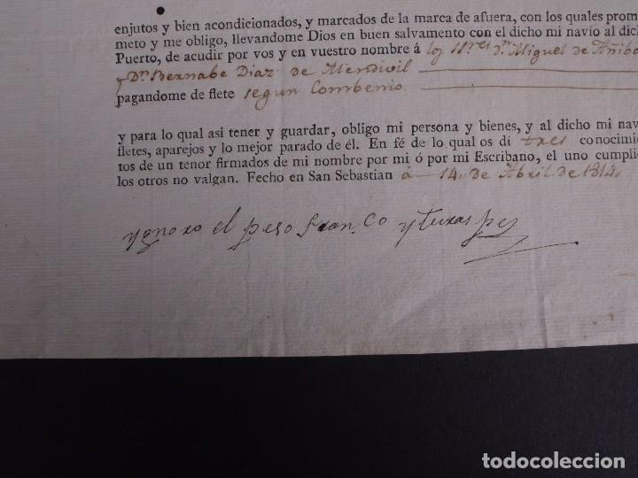 L&iacute;neas de navegaci&oacute;n: FRANCISCO DE ITURRASPE 1814 - Foto 2