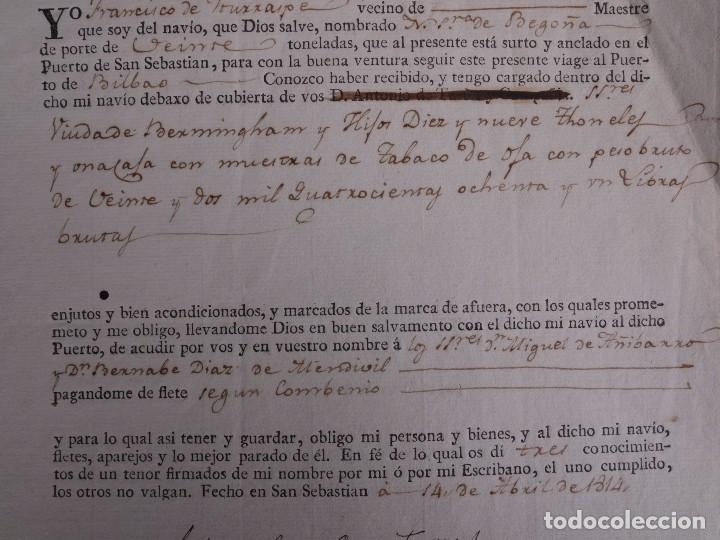 L&iacute;neas de navegaci&oacute;n: FRANCISCO DE ITURRASPE 1814 - Foto 3