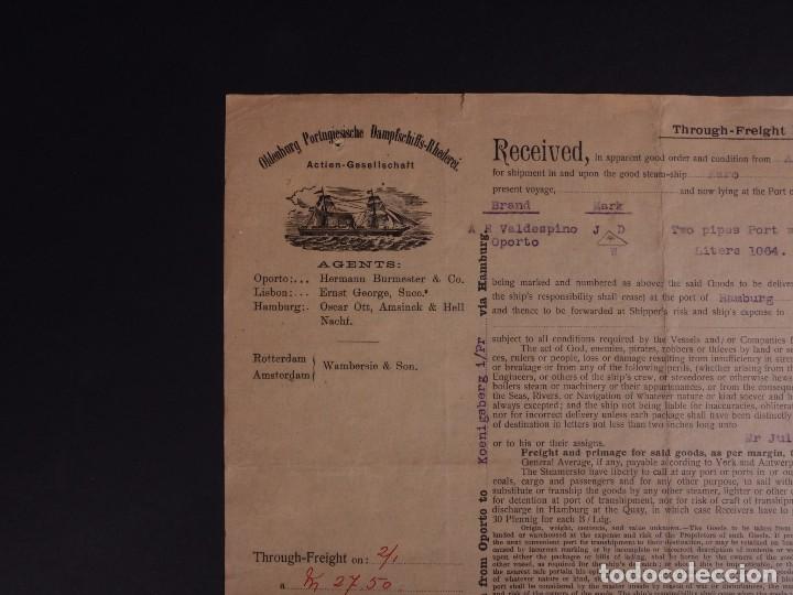 L&iacute;neas de navegaci&oacute;n: OLDEMBURG-PORTUGIESISCHE 1910 - Foto 2