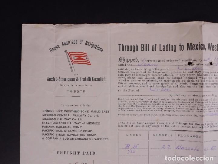 L&iacute;neas de navegaci&oacute;n: UNI&Oacute;N AUSTRIACA DI NAVIGAZIONE 1904 - Foto 2