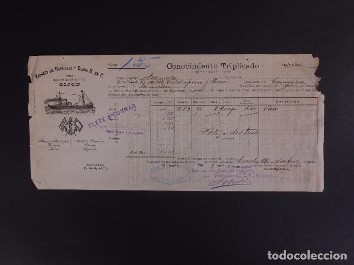L&iacute;neas de navegaci&oacute;n: VAPORES DE RODR&Iacute;GUEZ Y CERRA 1910 - Foto 1