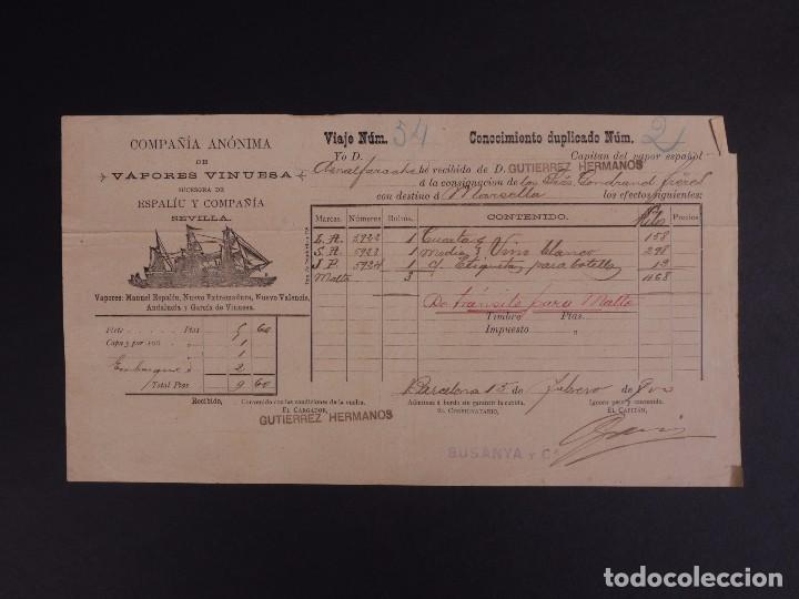L&iacute;neas de navegaci&oacute;n: VAPORES VINUESA 1900 - Foto 1