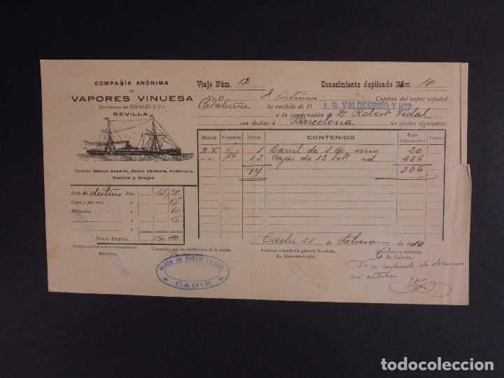 L&iacute;neas de navegaci&oacute;n: VAPORES VINUESA 1910 - Foto 1