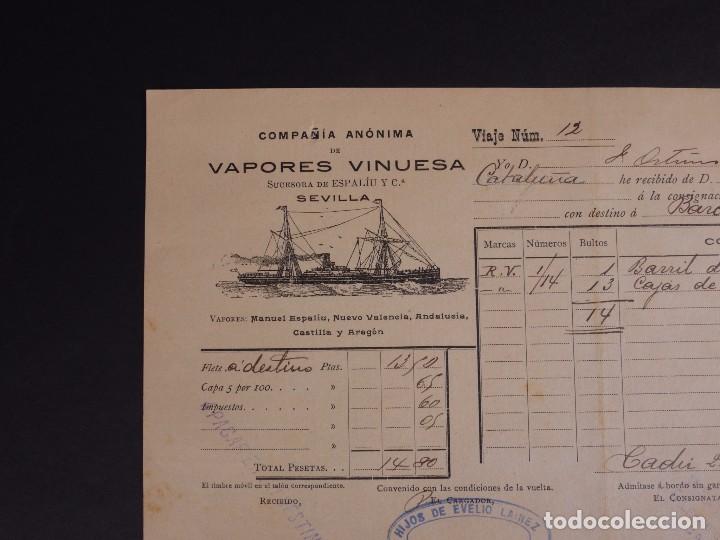 L&iacute;neas de navegaci&oacute;n: VAPORES VINUESA 1910 - Foto 2