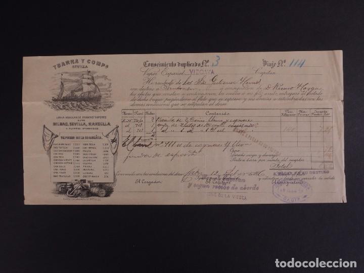 L&iacute;neas de navegaci&oacute;n: YBARRA Y COMPA&Ntilde;&Iacute;A, SEVILLA 1896 - Foto 1