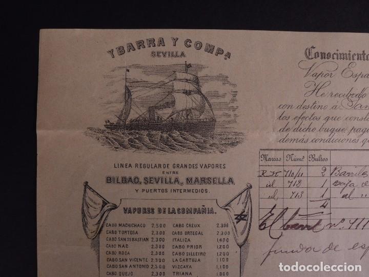 L&iacute;neas de navegaci&oacute;n: YBARRA Y COMPA&Ntilde;&Iacute;A, SEVILLA 1896 - Foto 2
