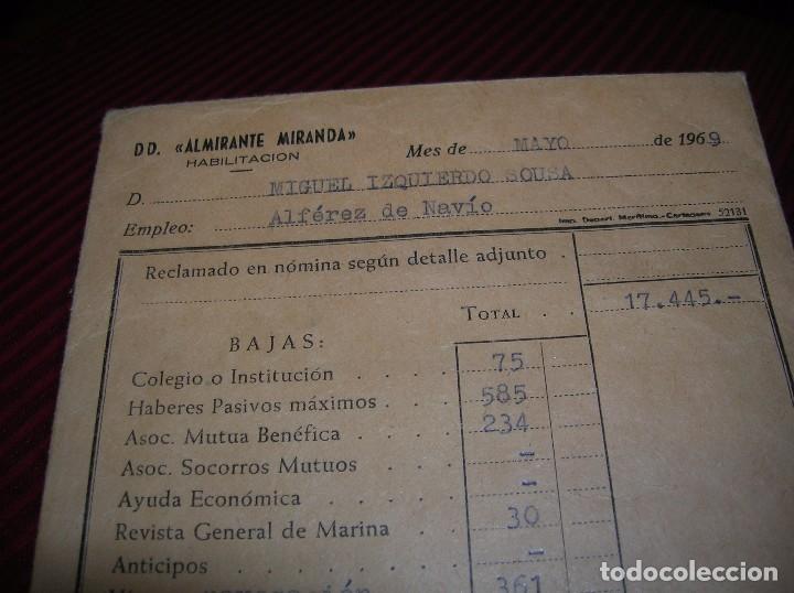L&iacute;neas de navegaci&oacute;n: Sobre de Alferez de Navio,a&ntilde;o 1969 - Foto 1