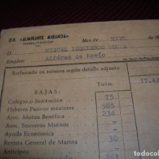 Líneas de navegación: SOBRE DE ALFEREZ DE NAVIO,AÑO 1969. Lote 86088416