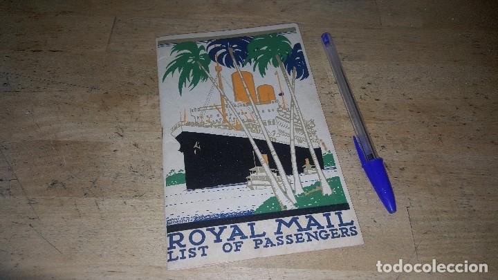 L&iacute;neas de navegaci&oacute;n: Royal mail, list of passengers, 1935 - Foto 1