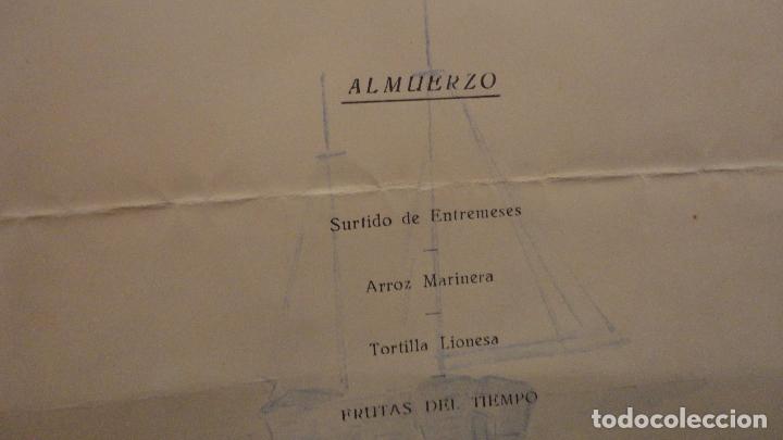 L&iacute;neas de navegaci&oacute;n: ANTIGUO MENU.BUQUE CIUDAD DE CADIZ.1964 - Foto 3