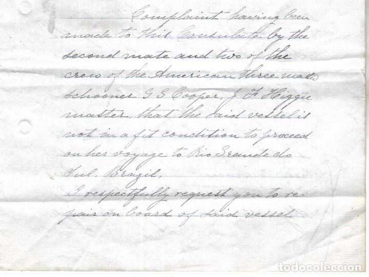 L&iacute;neas de navegaci&oacute;n: CONSULADO DE EEUU  EN TENERIFE. SS COOPER. LEER. 1879 - Foto 7