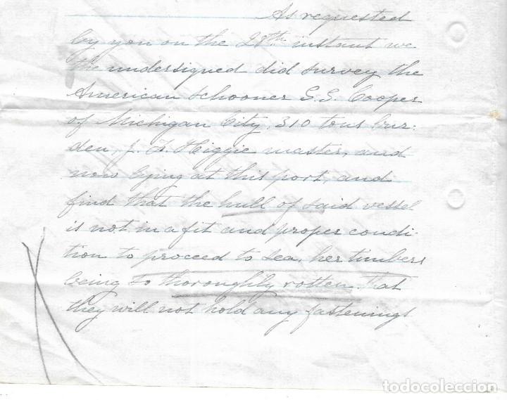 L&iacute;neas de navegaci&oacute;n: CONSULADO DE EEUU  EN TENERIFE. SS COOPER. LEER. 1879 - Foto 9
