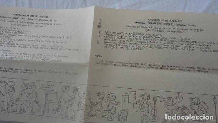 L&iacute;neas de navegaci&oacute;n: CRUCEROS VERANO 1961. SEU. - Foto 8