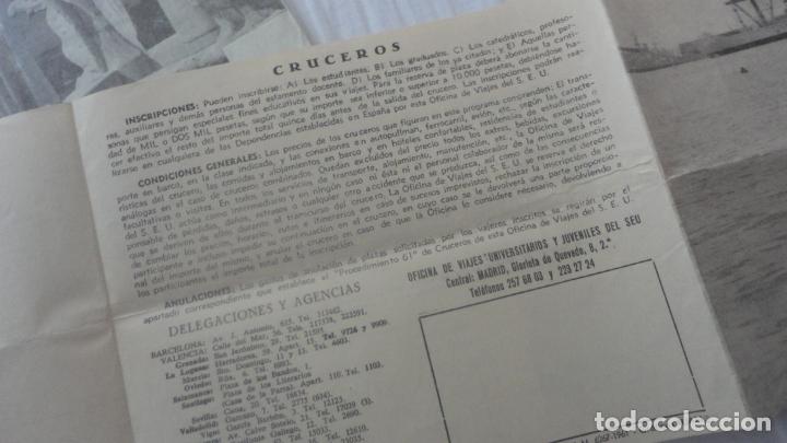 L&iacute;neas de navegaci&oacute;n: CRUCEROS VERANO 1961. SEU. - Foto 10