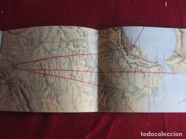 L&iacute;neas de navegaci&oacute;n: IBERIA RUTAS DE ESPA&Ntilde;A 1960. DESPLEGABLE - Foto 3