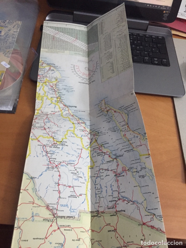 L&iacute;neas de navegaci&oacute;n: Mapa mexicano gasolmex a&ntilde;o 1959 - Foto 2