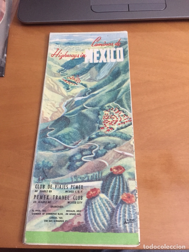 L&iacute;neas de navegaci&oacute;n: Mapa mexicano gasolmex a&ntilde;o 1959 - Foto 1