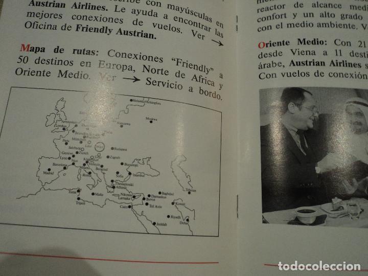 L&iacute;neas de navegaci&oacute;n: FOLLETO DE AUSTRIAN AIRLINE - Foto 3