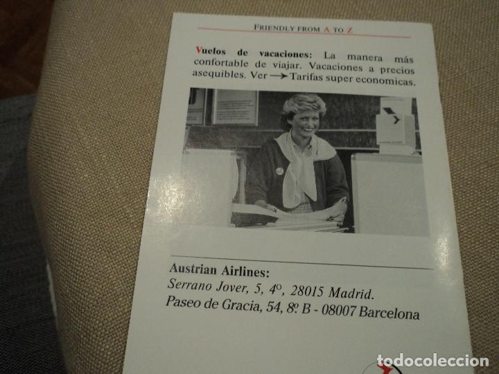 L&iacute;neas de navegaci&oacute;n: FOLLETO DE AUSTRIAN AIRLINE - Foto 4