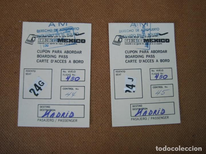 L&iacute;neas de navegaci&oacute;n: Antiguos pasajes de avi&oacute;n. M&eacute;xico- Madrid - Foto 1