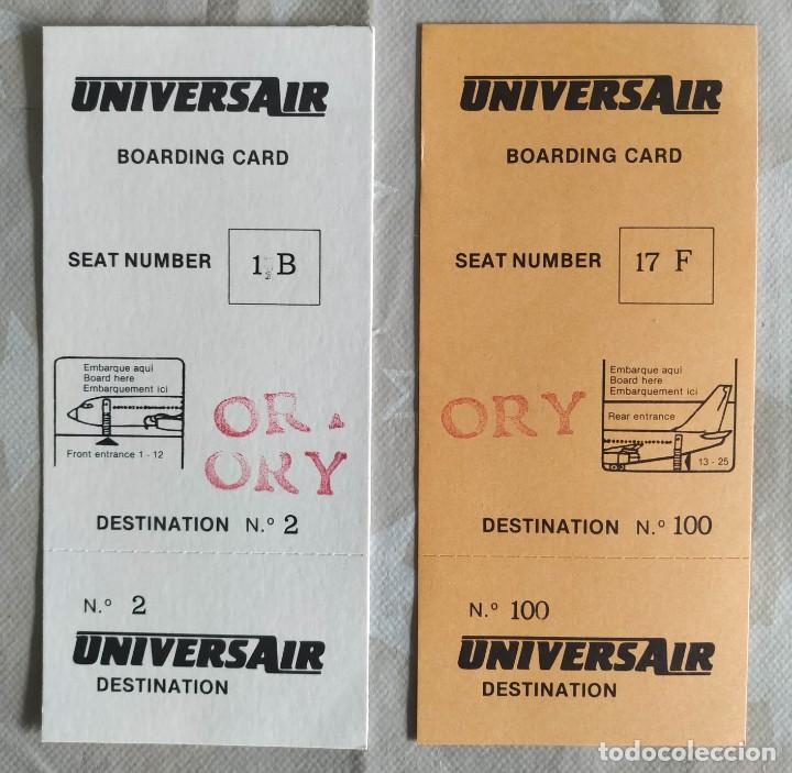 L&iacute;neas de navegaci&oacute;n: Tarjetas de embarque de la compa&ntilde;&iacute;a Universair - Foto 1