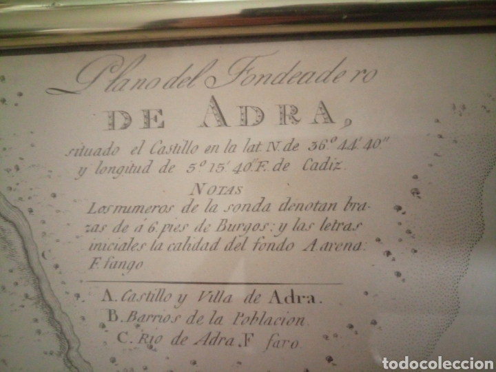 L&iacute;neas de navegaci&oacute;n: Carta n&aacute;utica de Adra - Foto 2