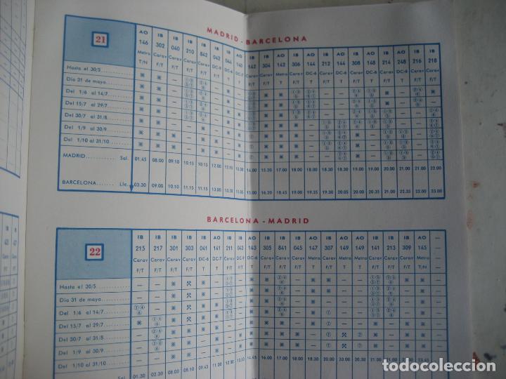 L&iacute;neas de navegaci&oacute;n: Aviaco. Horarios y Tarifas. 1966-1967. - Foto 9