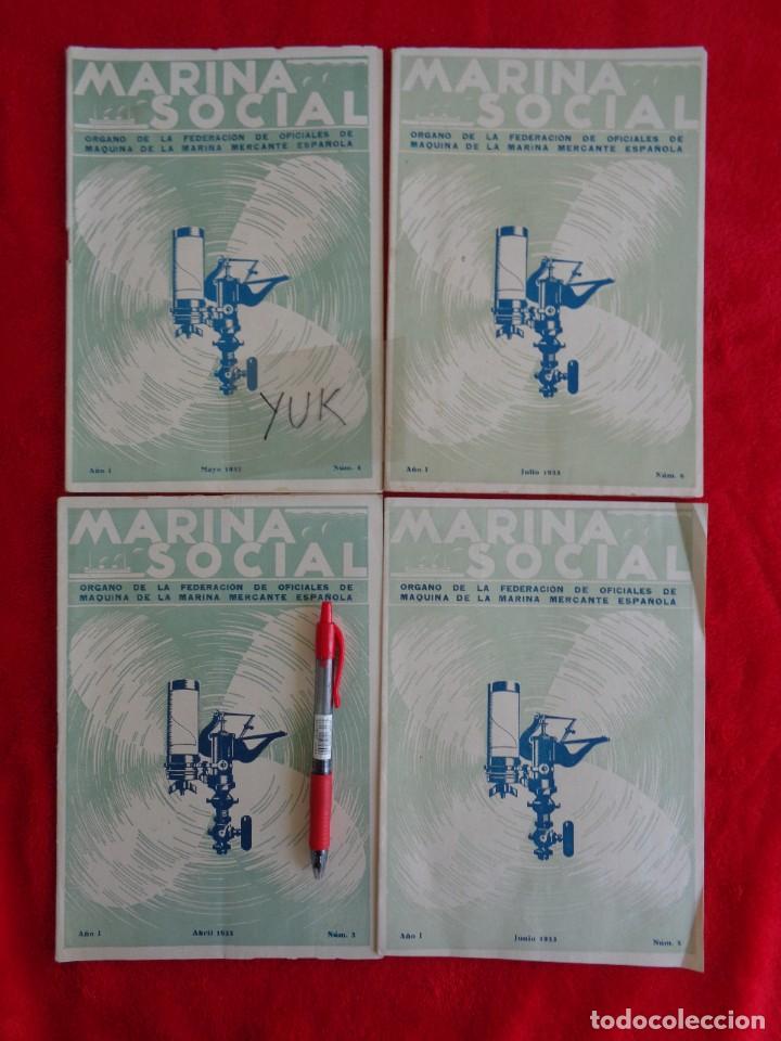 L&iacute;neas de navegaci&oacute;n: MARINA SOCIAL - NUMEROS 3-4-5-6 DE 1933 - Foto 1