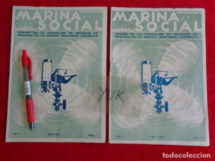 L&iacute;neas de navegaci&oacute;n: MARINA SOCIAL - NUMEROS 3-4-5-6 DE 1933 - Foto 2