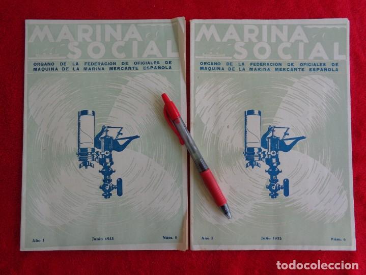L&iacute;neas de navegaci&oacute;n: MARINA SOCIAL - NUMEROS 3-4-5-6 DE 1933 - Foto 4