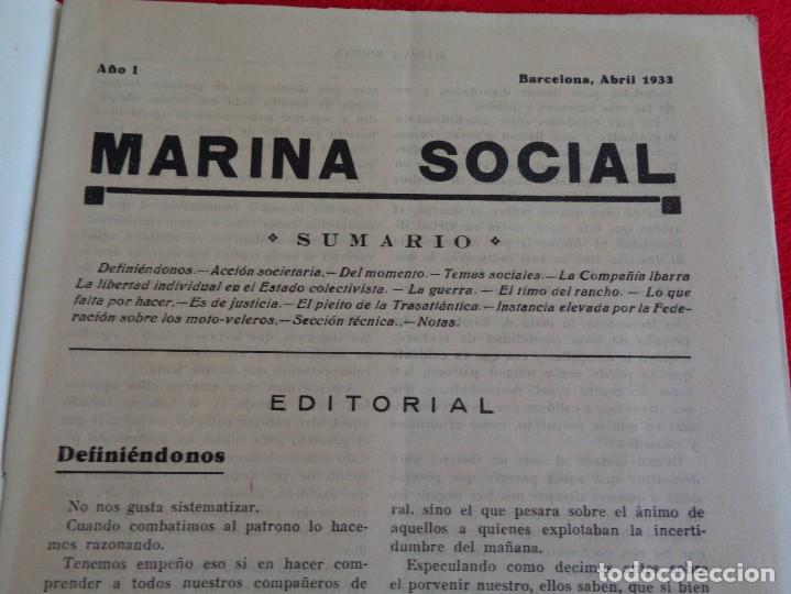 L&iacute;neas de navegaci&oacute;n: MARINA SOCIAL - NUMEROS 3-4-5-6 DE 1933 - Foto 6